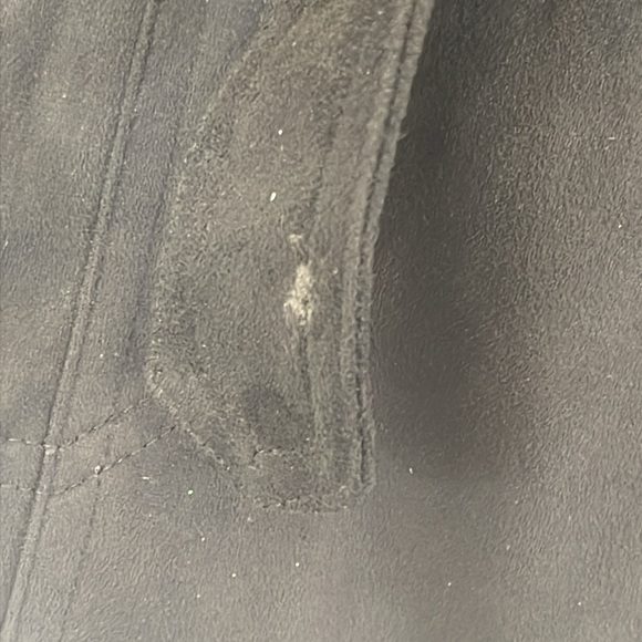 Free Generation Los Angeles Black Suede Jacket - Size M - Zipper & Gold Buttons - Picture 7 of 14